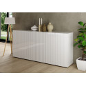 Buffet/bahut moderne 3 portes laqué blanc brillant Janeiro
