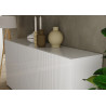 Buffet/bahut moderne 3 portes laqué blanc brillant Janeiro