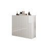 Buffet haut moderne laqué blanc brillant Janeiro