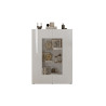 Vitrine moderne 121 cm laquée blanc brillant Janeiro