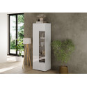 Vitrine moderne 60 cm laquée blanc brillant Janeiro