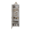 Vitrine moderne 60 cm laquée blanc brillant Janeiro