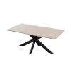 Table de salle à manger moderne cachemire/noir Hyder