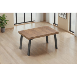 Table de salle à manger moderne mercure/gris Fontana