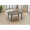 Table de salle à manger moderne bronze/gris Fontana