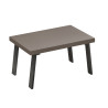 Table de salle à manger moderne bronze/gris Fontana