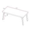 Table de salle à manger moderne chêne clair/blanc Fontana