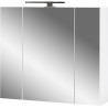 Ensemble de salle de bain contemporain chêne/blanc Elegance