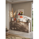 Buffet/bahut moderne 4 portes bronze/mercure Isia