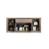 Buffet/bahut moderne 207 cm bronze/mercure Isia