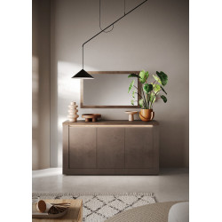 Buffet/bahut moderne 160 cm bronze/mercure Isia