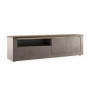 Meuble TV moderne 207 cm bronze/mercure Isia