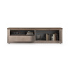 Meuble TV moderne 207 cm bronze/mercure Isia