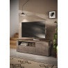 Meuble TV moderne 160 cm bronze/mercure Isia