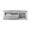 Meuble TV moderne 160 cm bronze/mercure Isia
