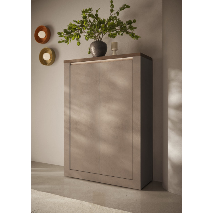 Buffet haut moderne bronze/mercure Isia