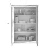 Buffet haut moderne bronze/mercure Isia