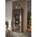 Vitrine moderne 67 cm bronze/mercure Isia