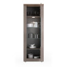 Vitrine moderne 67 cm bronze/mercure Isia