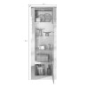 Vitrine moderne 67 cm bronze/mercure Isia