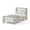 Chambre enfant complète contemporaine chêne ivoire/blanc Enora