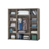 Armoire adulte contemporaine portes coulissantes chêne canada Elza