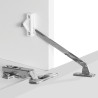 Meuble TV moderne 240 cm vert sauge/chêne Corso