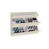 Meuble à chaussures 120 cm cachemire/chêne Maeva