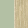 Meuble TV moderne 200 cm vert sauge/chêne Corso