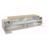 Meuble TV moderne 200 cm cachemire/chêne Corso