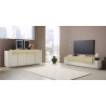 Meuble TV moderne 200 cm cachemire/chêne Corso