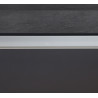 Ilot de cuisine moderne 155 cm anthracite mat/béton Solena