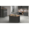 Ilot de cuisine moderne 155 cm anthracite mat/chêne wotan Solena