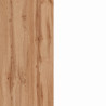 Ilôt de cuisine moderne 155 cm blanc brillant/chêne wotan Solena