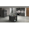 Ilot de cuisine moderne 160 cm anthracite mat/béton Solena