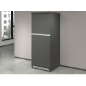 Meuble pour frigo encastrable 60 cm anthracite mat/béton Solena