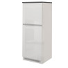 Meuble pour frigo encastrable 60 cm blanc/béton Solena