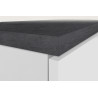 Meuble pour frigo encastrable 60 cm blanc/béton Solena