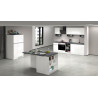 Meuble pour frigo encastrable 60 cm blanc/béton Solena