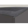 Colonne de cuisine 2 tiroirs anthracite mat/béton Solena
