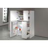 Meuble pour frigo encastrable 90 cm blanc/chêne wotan Solena