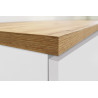 Meuble pour frigo encastrable 90 cm blanc/chêne wotan Solena