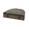 Chevet suspendu style nature en acacia massif marron Cover (lot de 2)