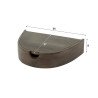 Chevet suspendu style nature en acacia massif marron Cover (lot de 2)