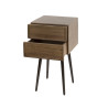 Chevet style nature en acacia massif finition brun Frany