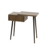 Chevet style nature 1 tiroir en acacia massif brun Carvie