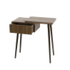 Chevet style nature 1 tiroir en acacia massif brun Carvie