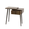 Chevet style nature 1 tiroir en acacia massif brun Carvie