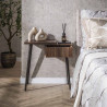 Chevet style nature 1 tiroir en acacia massif brun Carvie