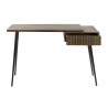 Console style nature en acacia massif brun Carvie
